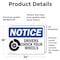 Signmission Drivers Chock Your Wheels OSHA Notice Sign, Vinyl Decal, 24in W x 18in L, 2PK OS-2PACK-NS-D-1824-L-15512 - alternate 2